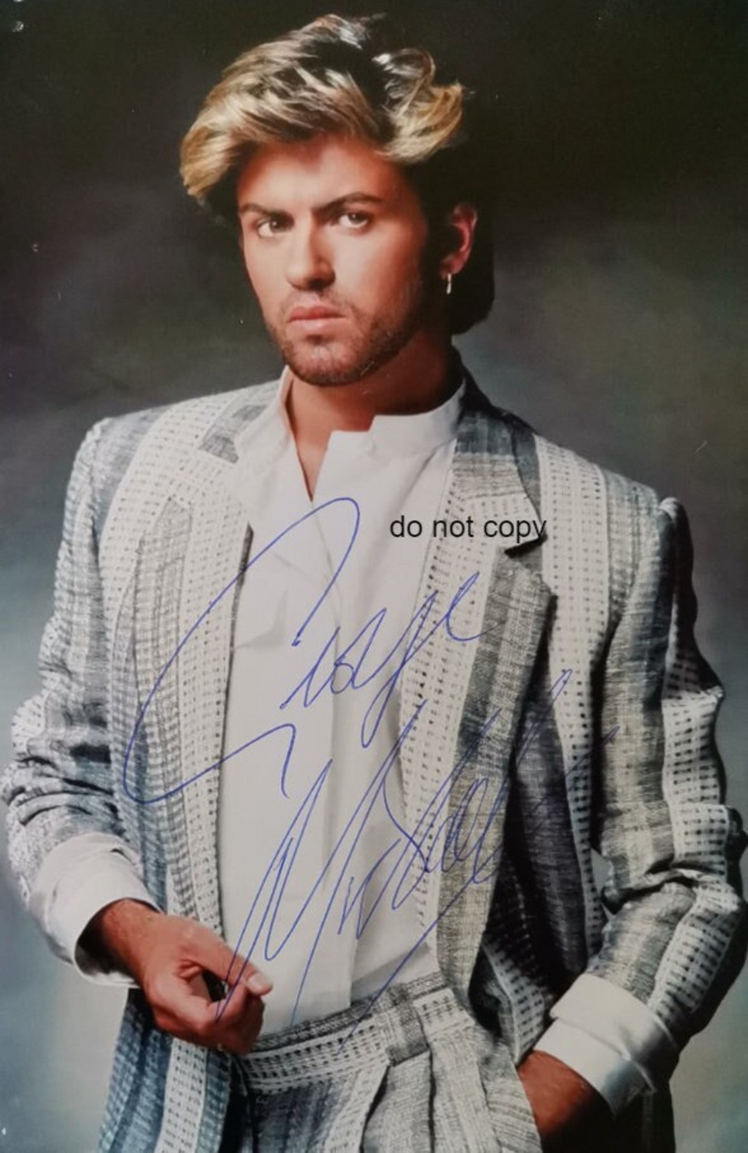 WHAM Band signed autographed photo COA Hologram main image 1