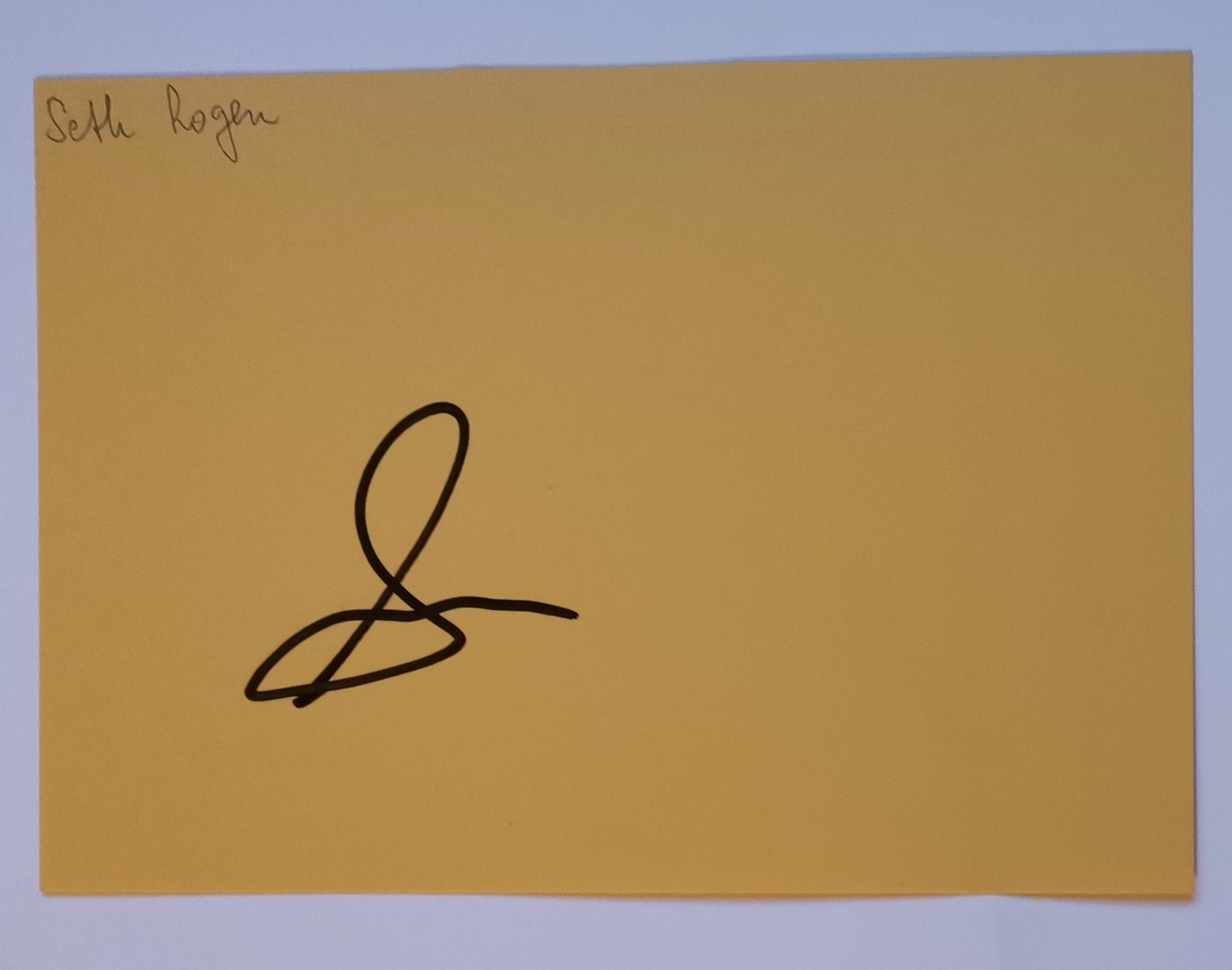 Seth Rogen Signed Autographed Index Card 6x4 - Etsy