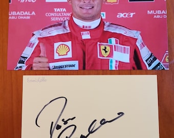 Rubens Barrichello, F1 Driver, Signed Autographed index card 6x4