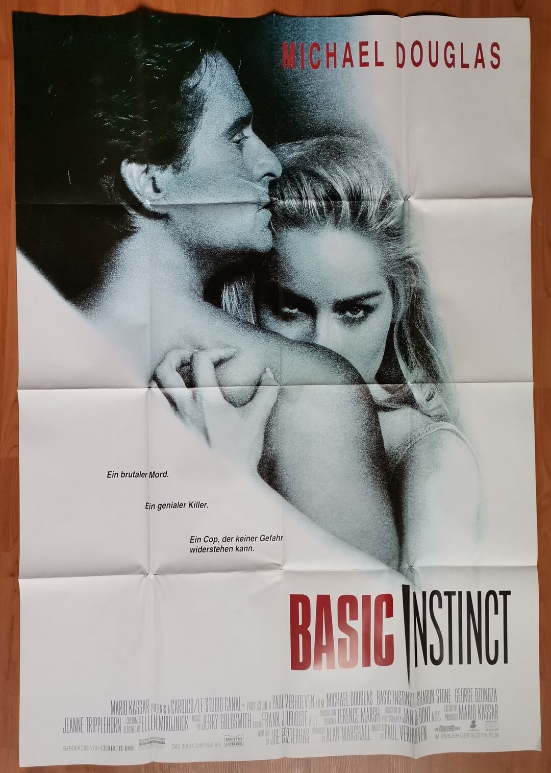 Basic Instinct, Michael Douglas, Sharon Stone, Original Movie Poster ...