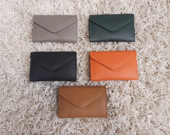 Leather Wallet for Women | Soft Coin Purse | Minimalist Leather Pack | Zipper Card Slots & Coin Compartment  | Unique Gifts for Her