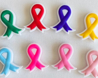Awareness Ribbon Silicone Focal Bead