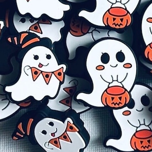 Halloween Focal Bead•Ghosts