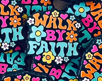 Religious Focal Bead•Walk By Faith