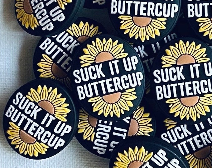 Suck It up Buttercup Focal Beadsuck It Buttercup Silicone Beadsuck It