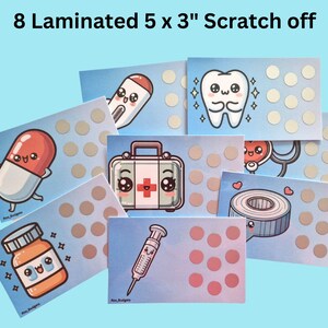 Fondo di risparmio medico Scratch Off Tracker Sfida di risparmio / Risparmia 250 / Prodotto fisico