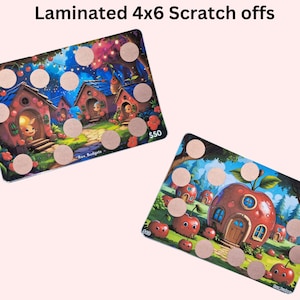 Cherry Village Scratch Off Savings Challenge | 4x6&quot; | Physical Item