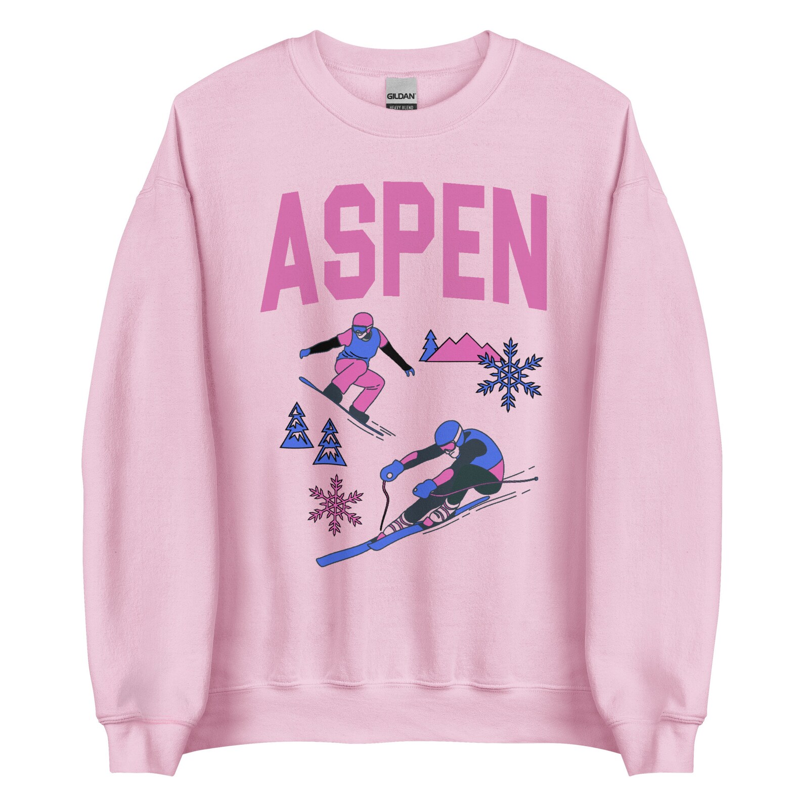 Ski Snowboard Sweatshirt Aspen Colorado Ski Shirt Trendy Etsy