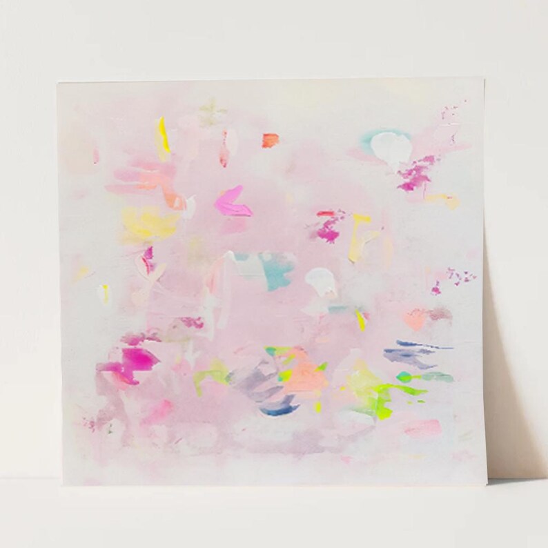 Regency Abstract Abstract Canvas Wall Art: Rosewater Ribbons Print - Palm Beach Regency ...