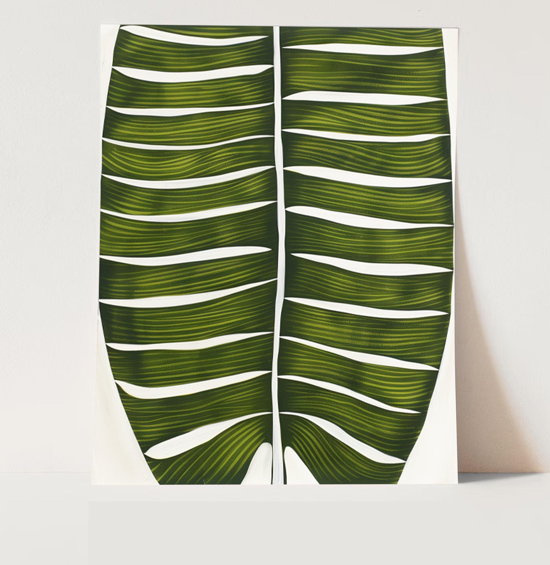 Tropical Leaf Wall Art Prints: Botanical Home Decor, Set of 3 - Etsy