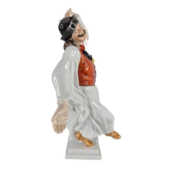 Elegant Herend Dancing Man Figurine – 12” Tall, Hand Painted