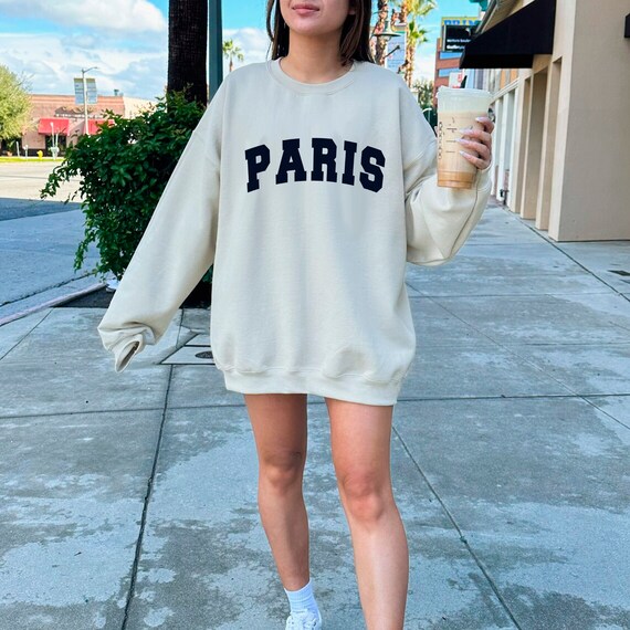 【MODERNIF】Saint Paris Overfit Sweatshirt Paris Saint-Germain ICI C'EST PARIS Oversized Sweatshirt