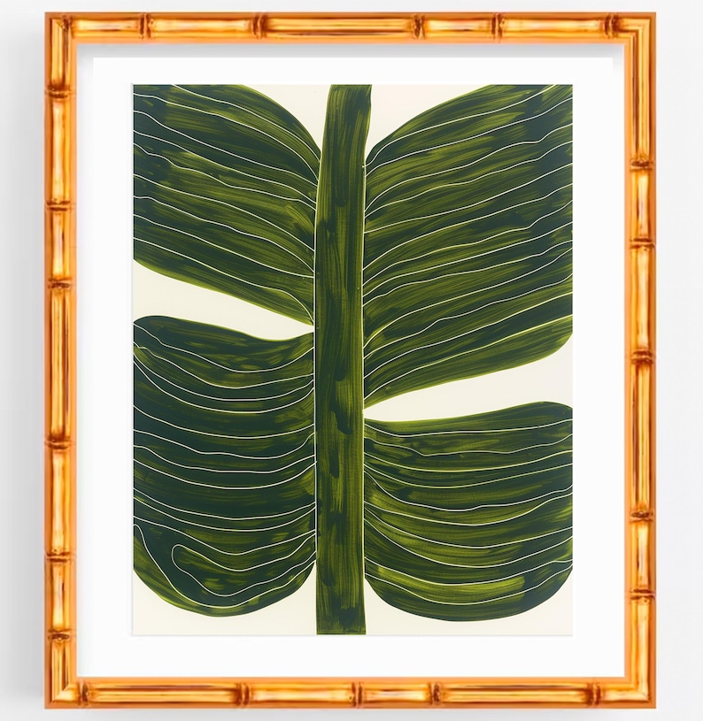Tropical Leaf Wall Art Prints: Botanical Home Decor, Set of 3 - Etsy