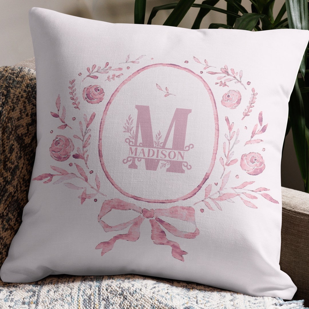 FRENCH COUNTRY Monogram Pillow Cover Custom Initials French Etsy