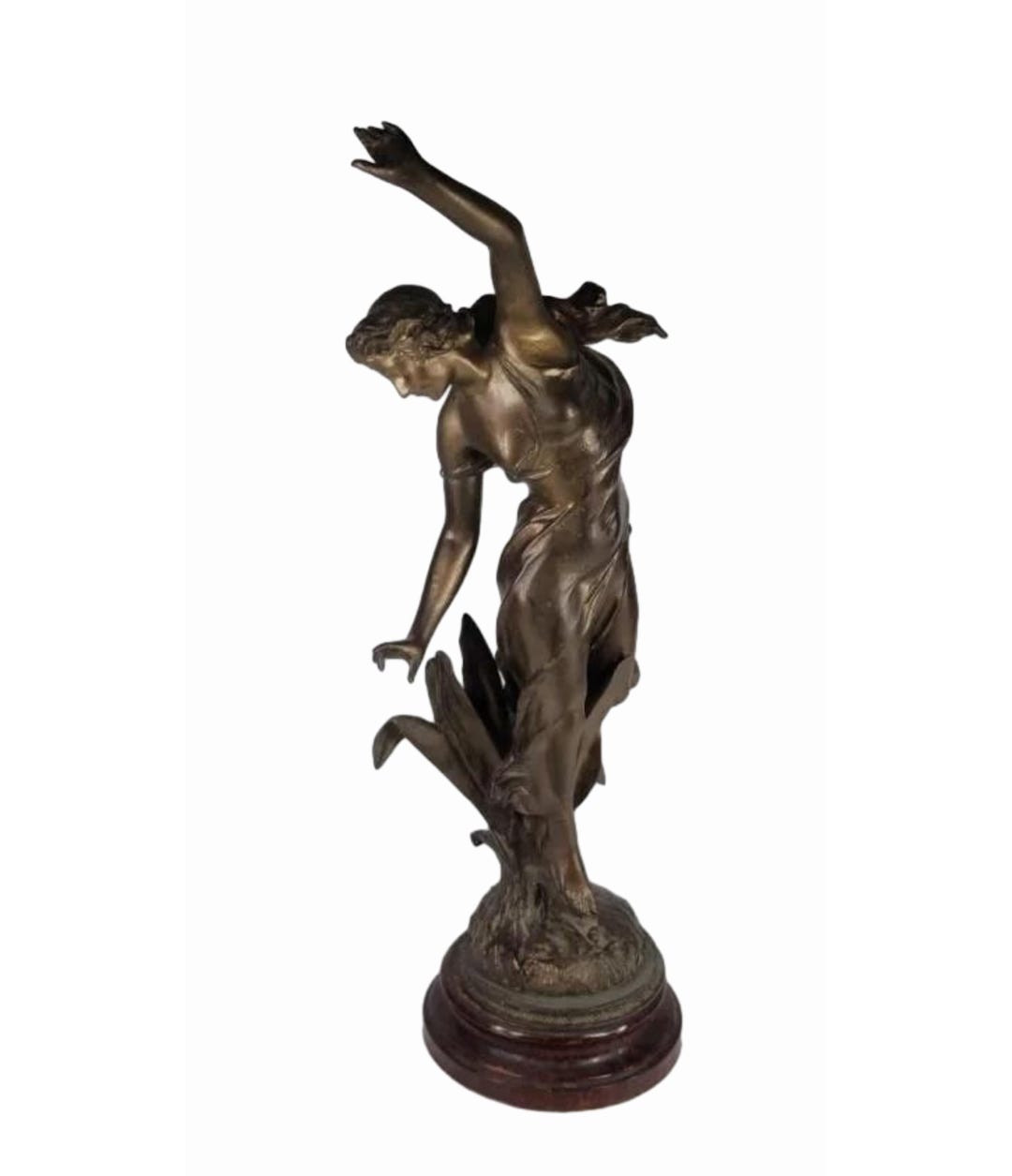 Vintage Lady Stature Made by Julien Caussé Bourges, France