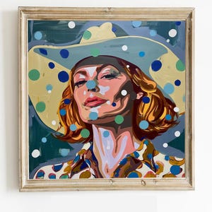 Pop Art Cowgirl Giclée Print: Modern Western Home Decor