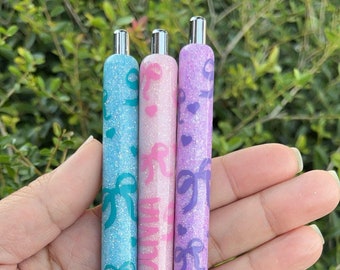 Coquette Pen | Glitter Gel Pens | Refillable Pen
