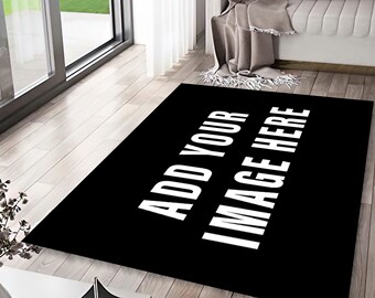 Company Logo Rug, Custom Rug, Custom Image Rugs, Custom Rug with Your Logo, Custom Rug for Business, Personalized Carpet, Area Rug, Gift Rug