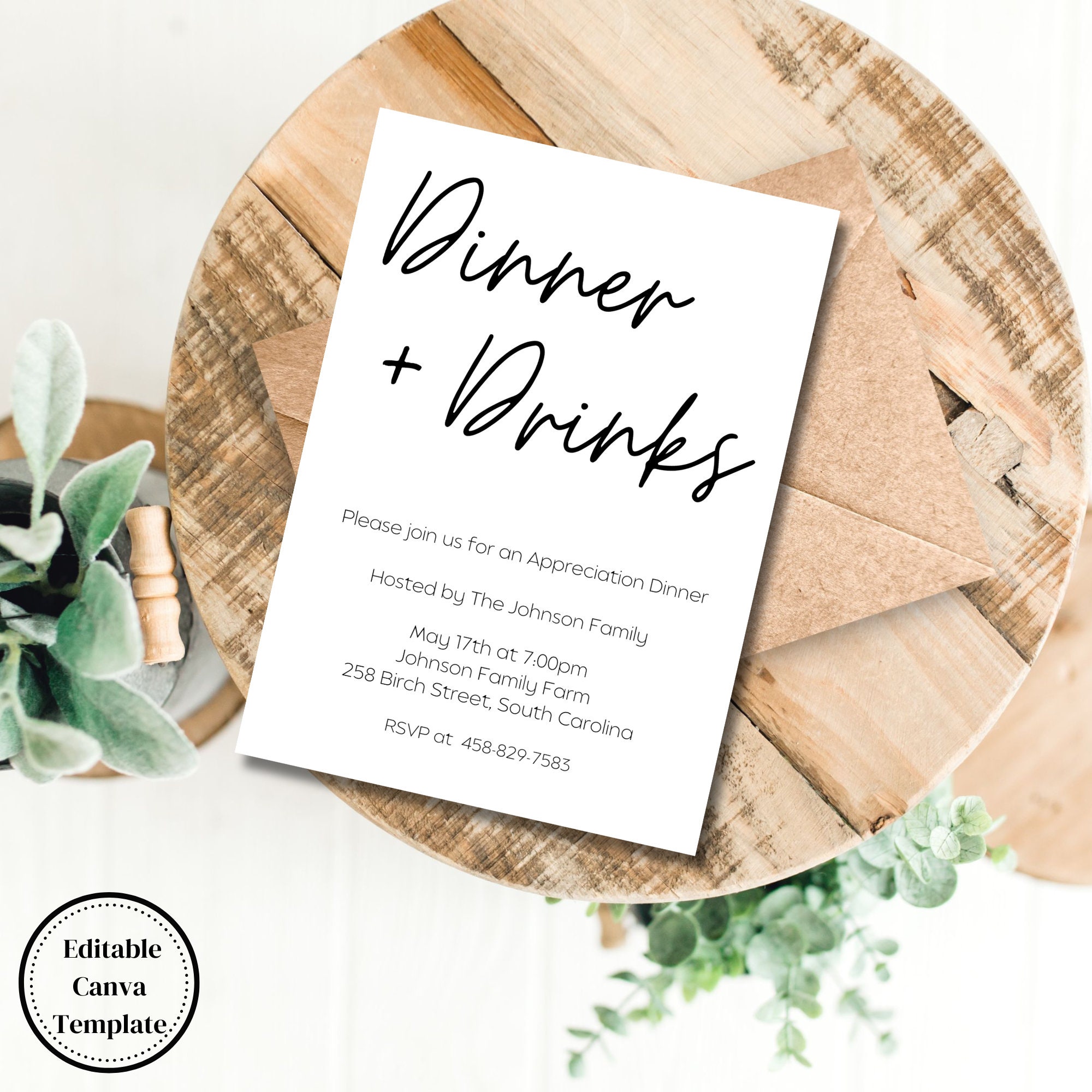 Appreciation Dinner Invitation, Appreciation Dinner, Invitation ...
