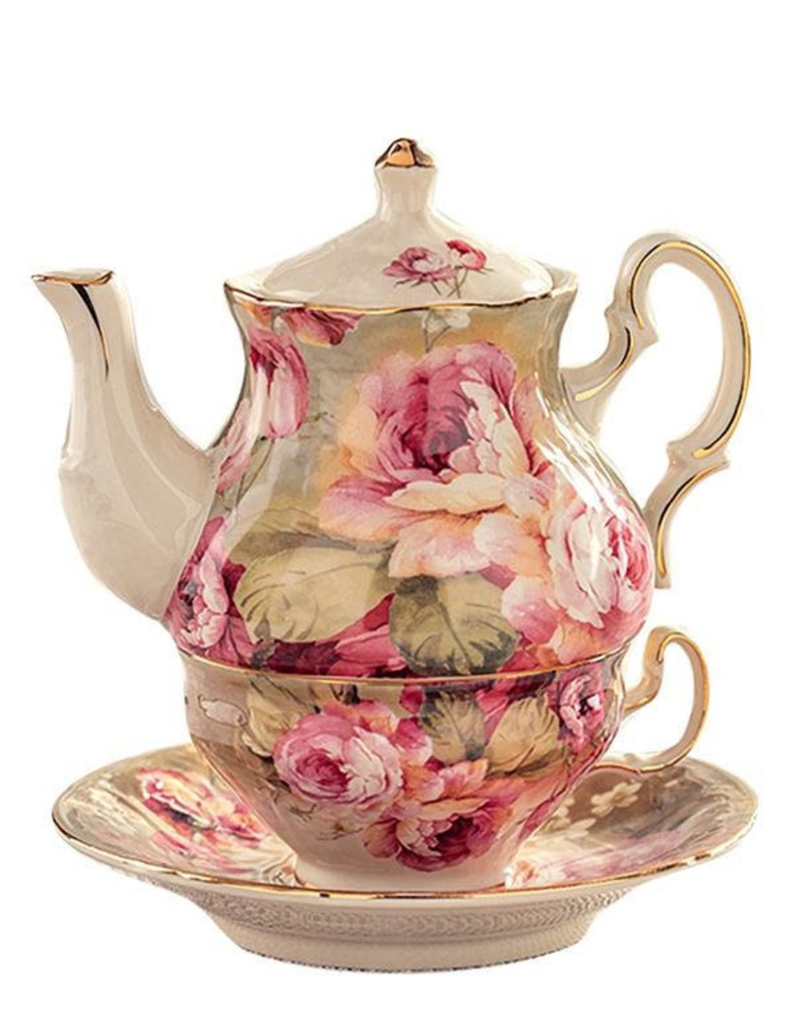 Victorian Trading Co Victorian Rose Tea for One Etsy