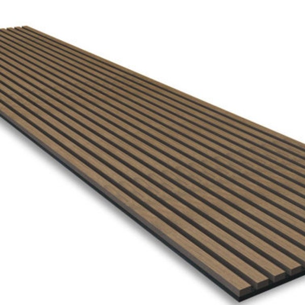 SAMPLE - Walnut - Acoustic Wood Slat Wall Panel