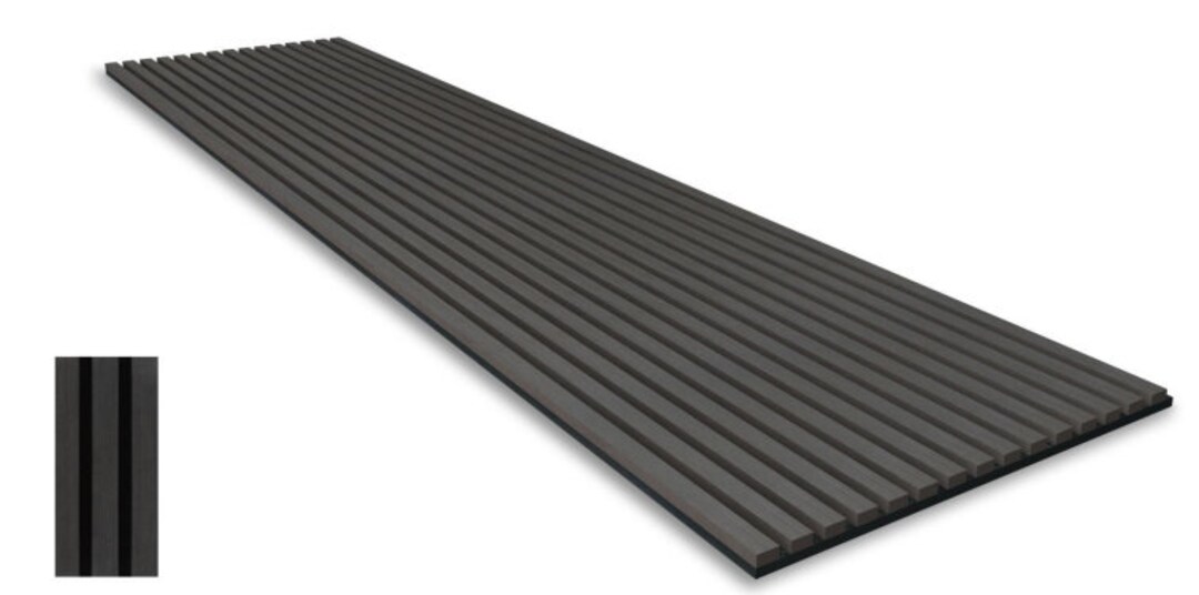 Black Oak Acoustic Wood Slat Panel