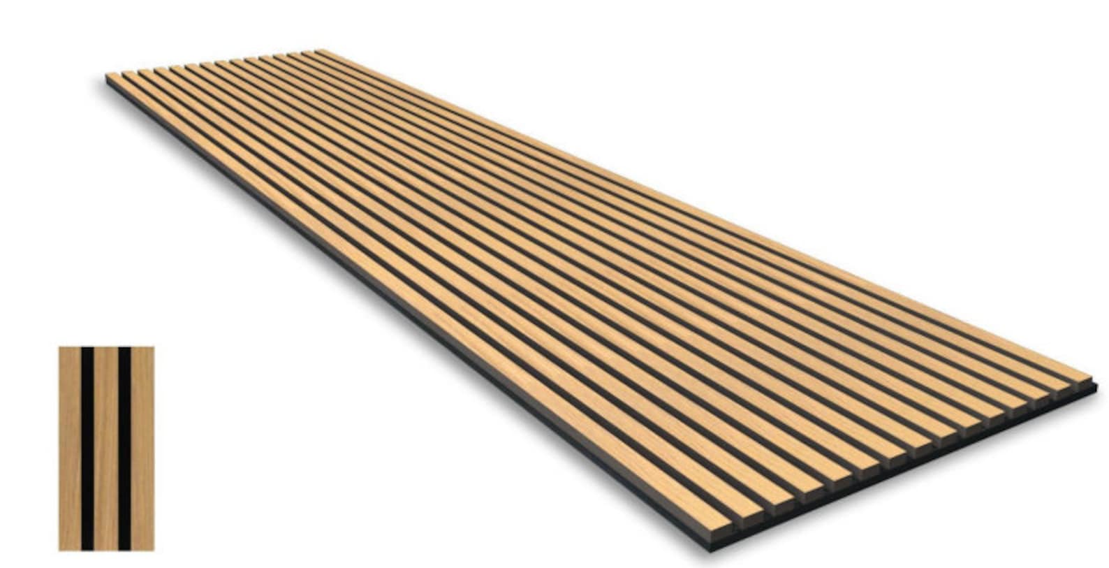 SAMPLE Oak Acoustic Wood Slat Wall Panel Etsy