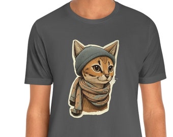 Unisex Jersey Short Sleeve Tee, Cat t-shirt, cool cat t-shirt, catlover t-shirt