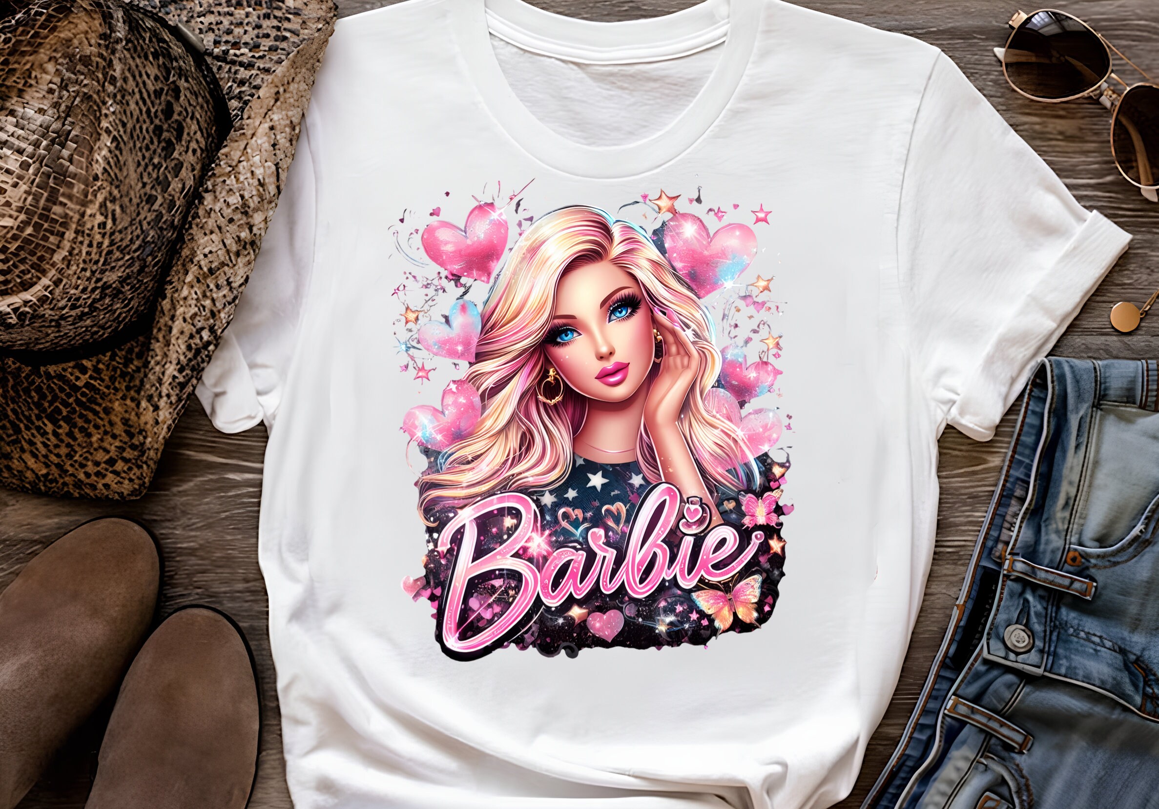 5 Barbie Png Tshirt Design, Barbie Png File,barbie Tshirt , Cartoon Character, Cartoon Png, High