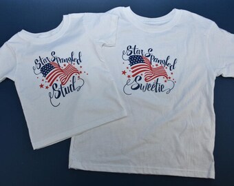 Star Spangled Stud or Sweetie shirts or onesies