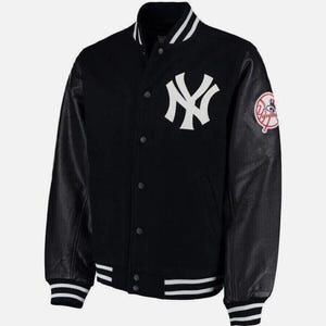 Giacca da college New York Yankees MLB Classic Letterman Varsity - Nera