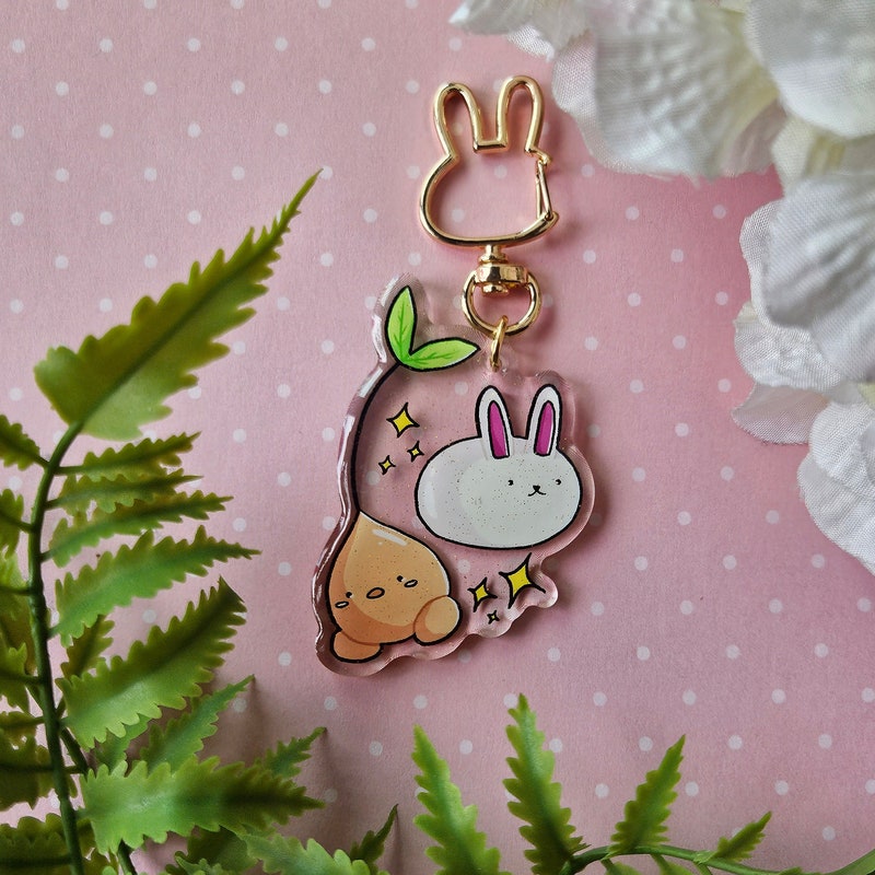 Sprout Keychain - Etsy