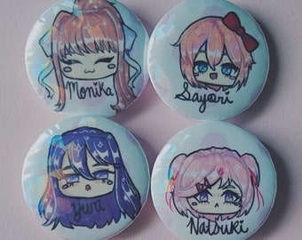 Doki Doki Literature Club Pins (Series 1)