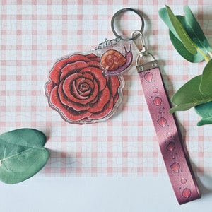Flower Keychain Rose