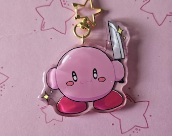 Kirby Keychain with Knife