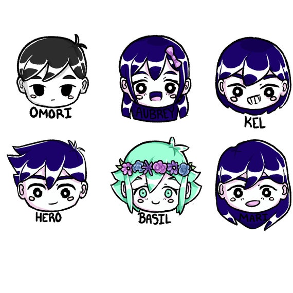 Omori Character Pins (series 1) - Etsy