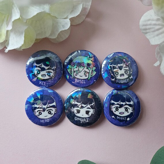 OMORI CHIBI Button Pin Set 缶バッジ