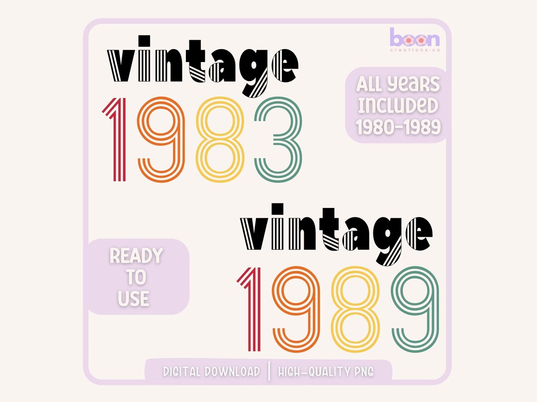 Birthday Shirt Png Vintage 1983 Shirt Png 40th Birthday Png Thirty Birthday Shirt Png Vintage 1983 Shirt Png 40th Birthday Png Thirty