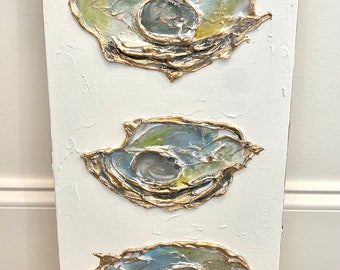 Original Textured Artwork-Oysters