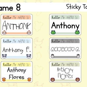 Adorable Hello My Name Is Tags for Your Adorable Little One - Set 8