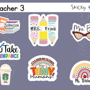 Teacher Appreciation Bundle •  Sticker Pack for Teachers and Students - Set 3