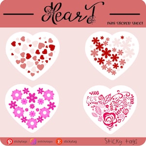 Mini Heart Sticker Packs