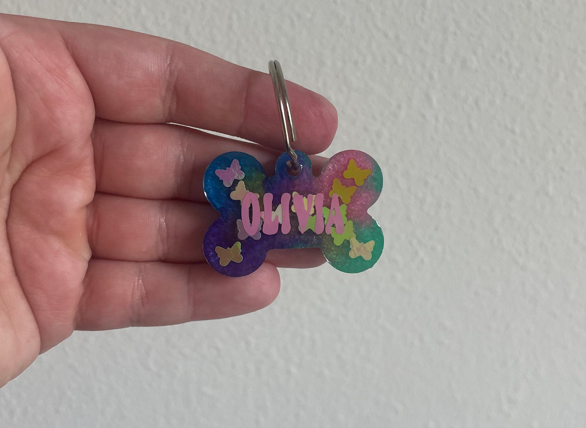 Y2K Dog Tag Custom Dog Tags Personalized Resin Dog Tag Pet Etsy