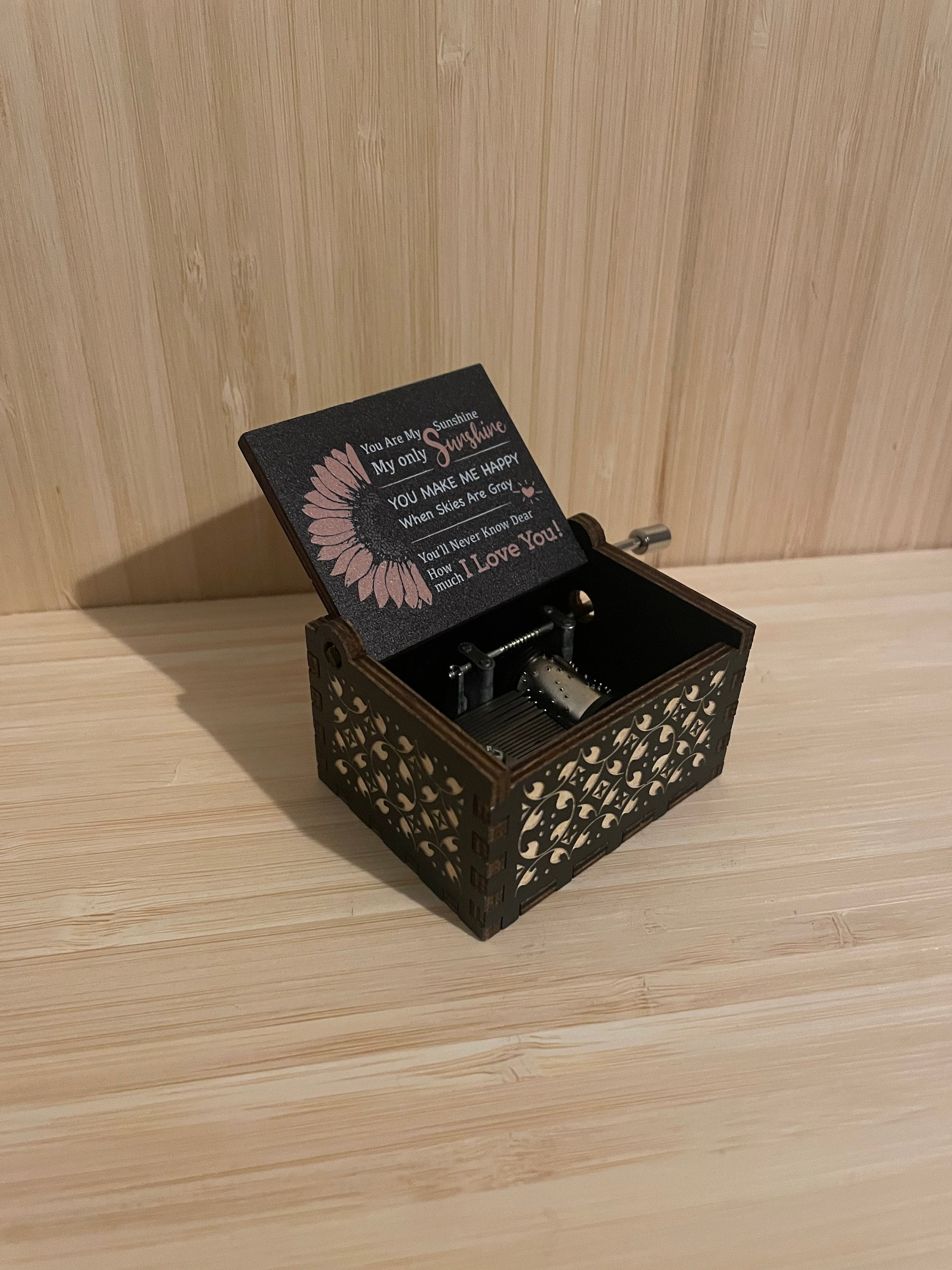 Wooden Music Box You Are My Sunshine For Daughter Son Wife Dad