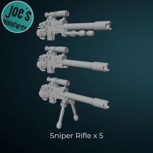 Sniper Rifles with arms x 5