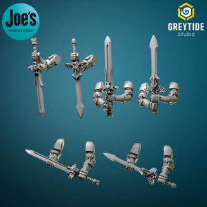 6 x Two handed Powerswords - Greytide Studio - Eternal Pilgrims