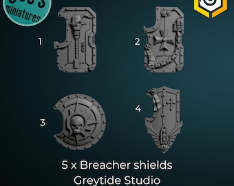 5 x Breacher shield - Greytide Studio's