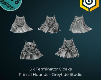Termi Cloaks x 5 - Greytide studios - Primal Hounds