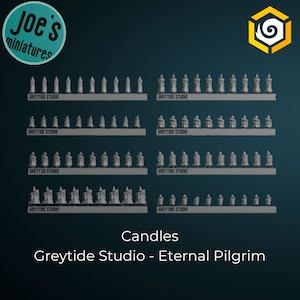 Candle selection - Greytide studios - Eternal Pilgrims