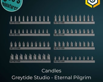 Candle selection - Greytide studios - Eternal Pilgrims